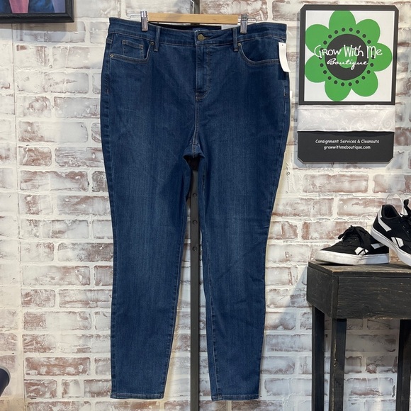 NYDJ Indigo Skinny Jeans NWT size 16 - Picture 4 of 8